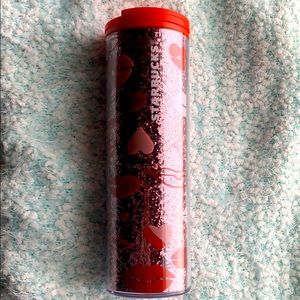 Starbucks Tumbler Valentines rainbow glitter & hearts